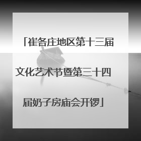 崔各庄地区第十三届文化艺术节暨第三十四届奶子房庙会开锣